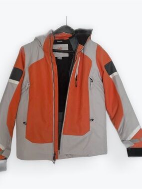 Obermeyer Orange and Gray Winter Coat Ski Jacket Teen Size Large 14-16